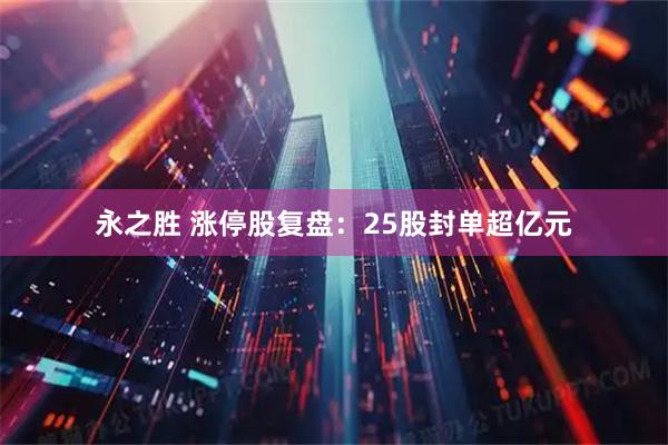 永之胜 涨停股复盘：25股封单超亿元